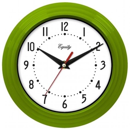 EQUITY BY LA CROSSE EQUITY LACROSSE 25016 8 in. Analog Wall Clock - Green 25016